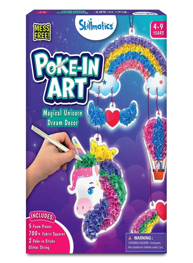 Skillmatics Poke-in Art - Unicorn Dream Decor, DIY Craft Kits, Mess-Free Fun, Creative Activity, Gifts for Kids Ages 4, 5, 6, 7, 8, 9 - Image 1